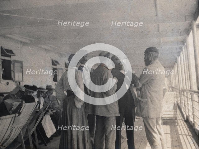 Members of the British Association on their way to South Africa, 1905. Creator: James Thomson Bottomley.