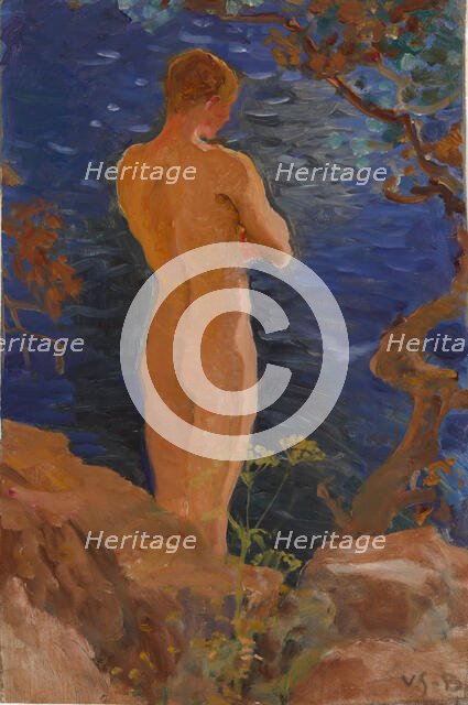 Heikki on the Shore, 1916-1929. Creator: Venny Soldan-Brofeldt.