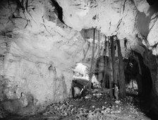 Interior of cave, El Abra, Mexico, between 1880 and 1897. Creator: William H. Jackson.