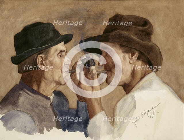 Lighting Pipes, 1902. Creator: Juho Rissanen.