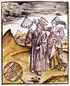 Ptolemy, Alexandrian Greek astronomer and geographer, 1508. Artist: Unknown