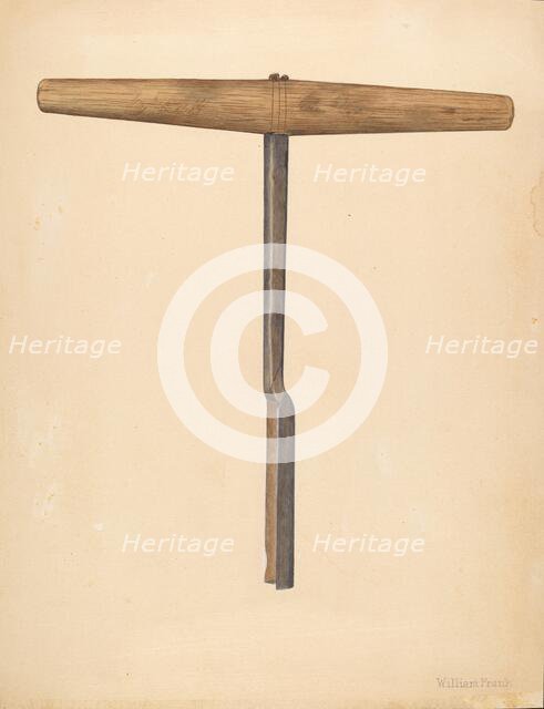 Handmade Auger, c. 1942. Creator: William Frank.
