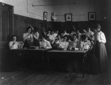 Science class, Normal school, (1899?). Creator: Frances Benjamin Johnston.