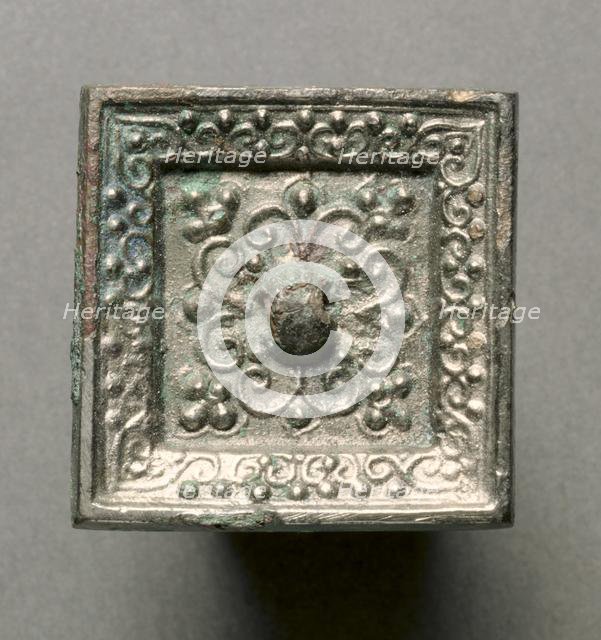 Miniature Square Mirror , 589-618. Creator: Unknown.