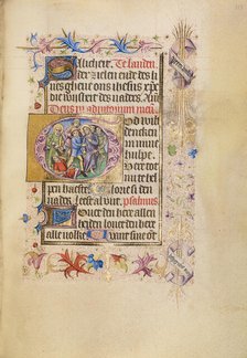 Initial G: The Betrayal of Christ; Book of Hours, after 1460. Creator: Unknown.