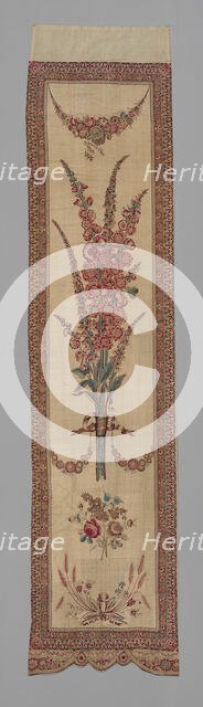 Curtain for Bed Set, France, 18th century. Creator: Unknown.