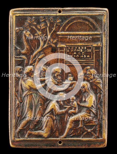 The Adoration of the Magi [obverse], c. 1530s. Creator: Valerio Belli.