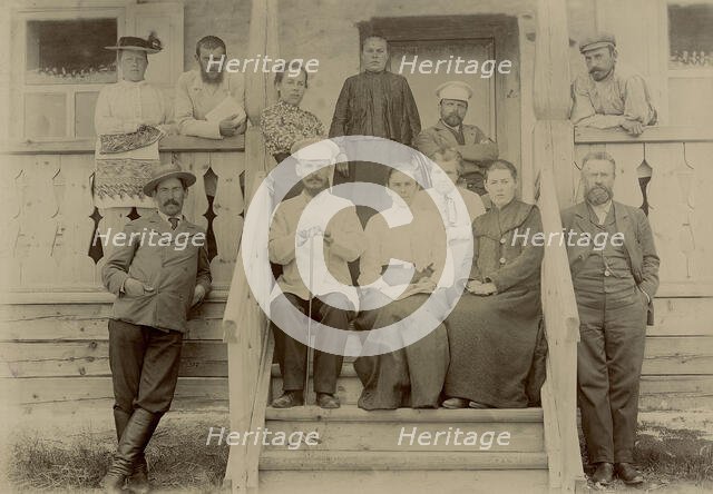 A group of teachers (Yenisei Society) in a sanatorium on Lake Shira, 1903. Creator: Unknown.
