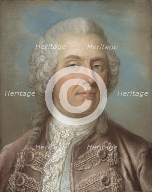 Portrait of Baron Johan Vilhelm Sprengtporten (1720-1795). Creator: Lundberg, Gustaf (1695-1786).