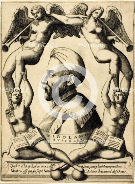 Portrait of Girolamo Ruscelli, 1566. Creator: Nicolo Nelli.