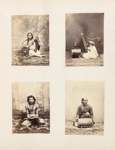 Girl with a Sitar, 1850s. Creator: Unknown.