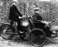 1904 Phoenix motor tricycle and forecar. Creator: Unknown.
