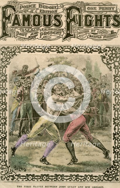 'The first battle between John Gully and Bob Gregson', 1807 (late 19th or early 20th century.Artist: Pugnis