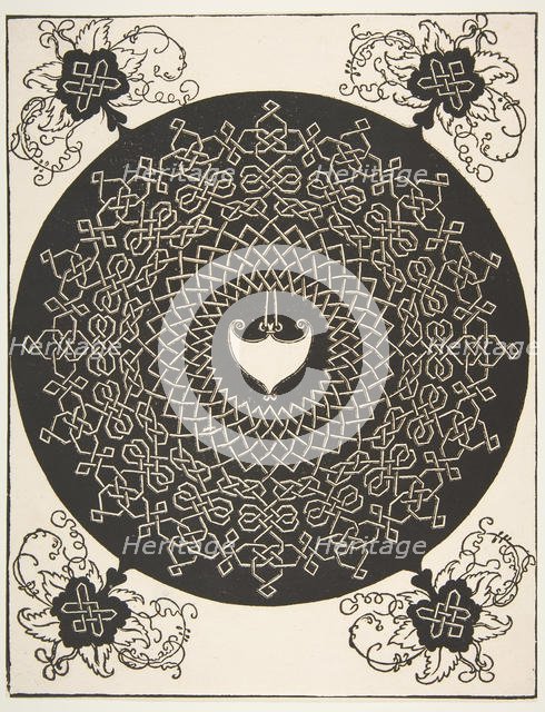 “The Second Knot”. Interlaced Roundel with an Amazon Shield in its Center, 1521 before. Creator: Albrecht Durer.