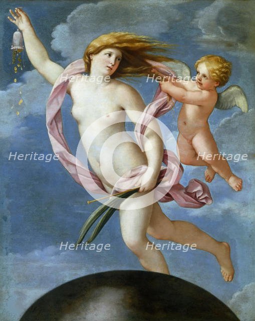 Fortuna with a purse, 1637. Creator: Reni, Guido (1575-1642).