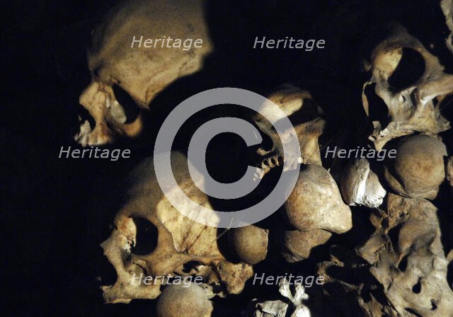 Ossuary chapel, Our Lady of the Conception of the Capuchins, Rome, Italy, 2009.  Creator: LTL.