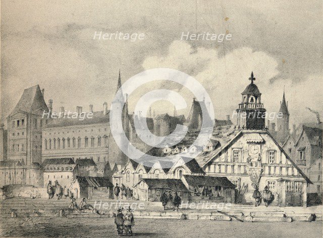 'The Pompe de la Samaritaine in 1635', 1915. Artist: Unknown.