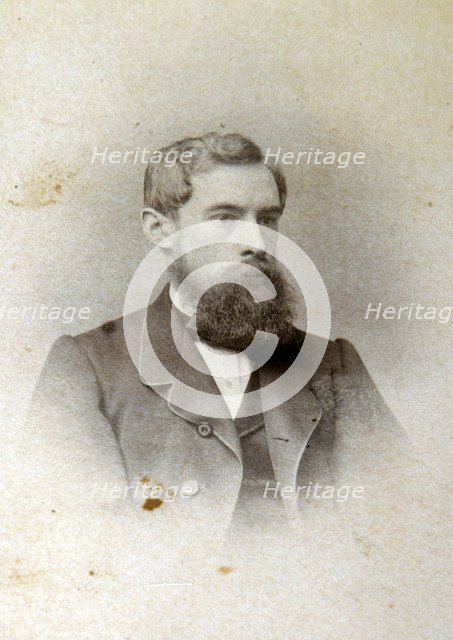 Pavel Tretyakov, Russian art patron, collector and gallery founder, 1865. Artist: Unknown