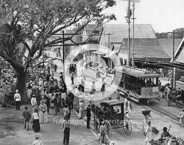 Jubilee Market Square, Kingston, Jamaica, c1905.Artist: Adolphe Duperly & Son