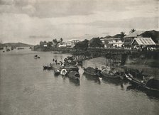 'The River Bank and Strand Road, Moulmein', 1900. Creator: Unknown.