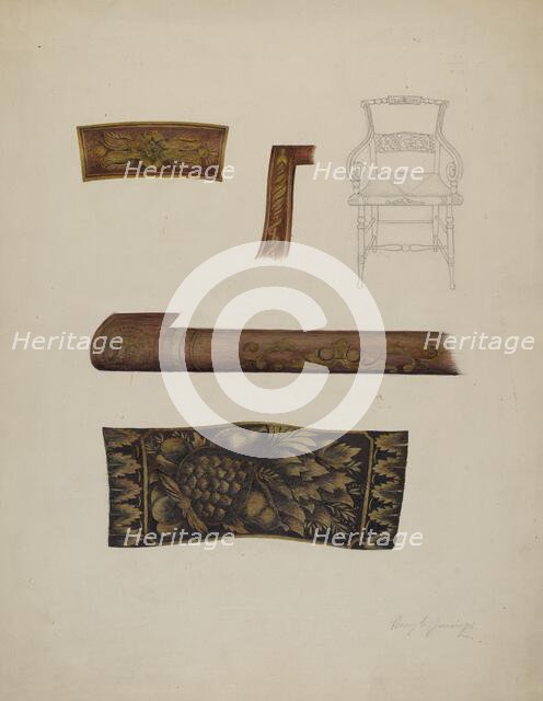 Hitchcock Chair, c. 1937. Creator: Harry Jennings.