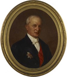 Portrait of Privy Councillor Robert von Trapp, 1871. Creator: Erik Johan Lofgren.