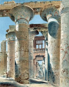 Hypostyle hall, temple of Amon-Re, Karnak, Ancient Egypt, 14th-13th century BC (1892). Artist: Unknown