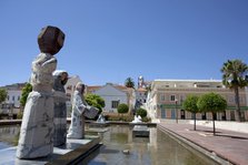 Fountain with statues, Silves, Portugal, 2009. Artist: Samuel Magal