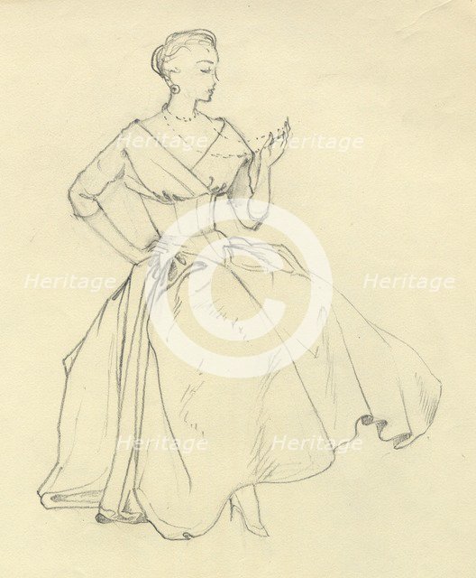 Woman with necklace, c1952. Creator: Shirley Markham.