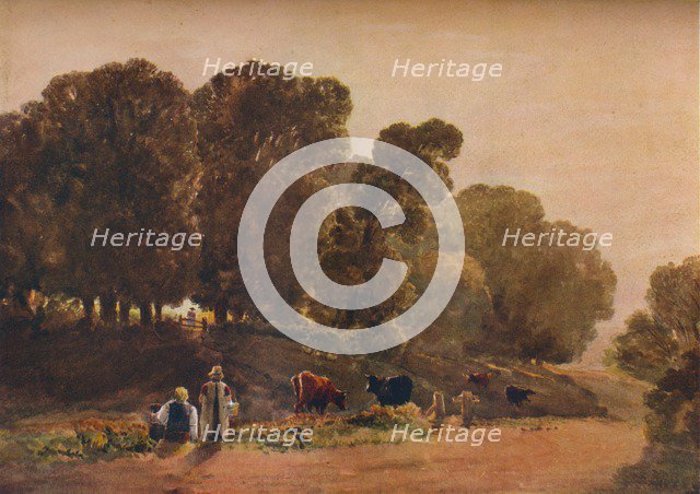 'Road Through a Park', c19th century. Creator: Peter de Wint.