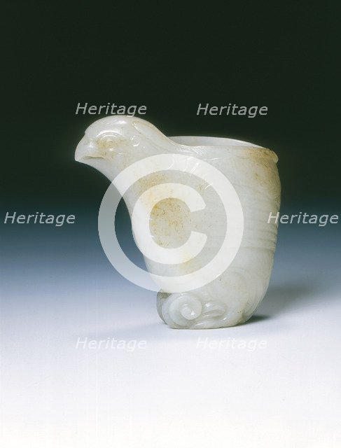 Jade bird vessel, Southern Song-Yuan dynasty, China, 12th-14th century. Artist: Unknown