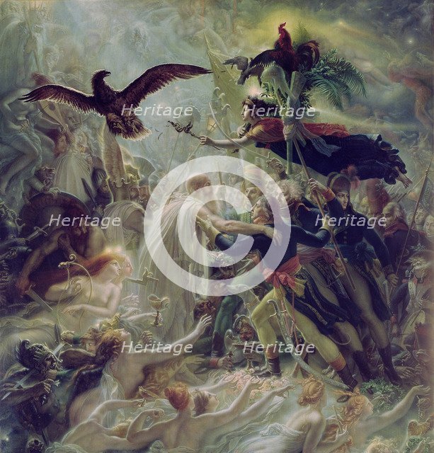Apotheosis of  the French Heroes Who Died for Their Country During the War for Freedom. Artist: Girodet de Roucy Trioson, Anne Louis (1767-1824)