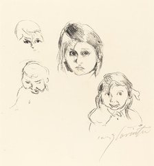 Kinderköpfe (Heads of Children), 1914. Creator: Lovis Corinth.