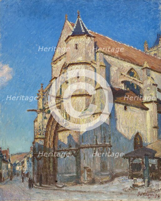 The Church of Moret (in the evening), 1894. Creator: Alfred Sisley.