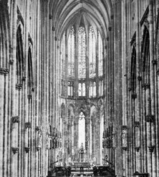 Interior of Cologne Cathedral, early 20th century. Artist: Unknown