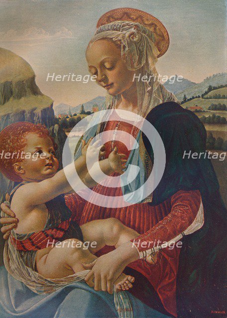 Virgin and Child, c1470, (1911). Artist: Andrea del Verrocchio