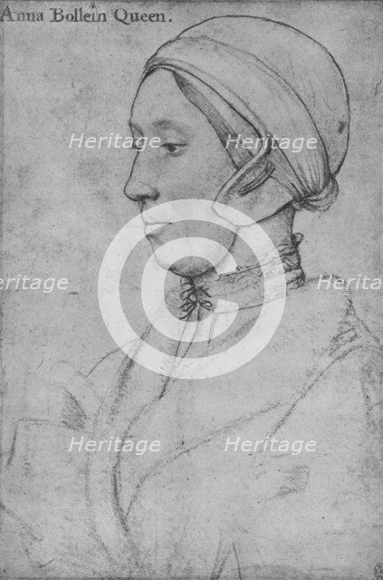 Anne Boleyn', 1533-1536 (1945). Artists: Hans Holbein the Younger, Anne Boleyn.