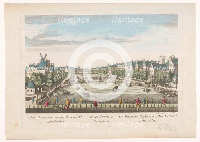 View of the Amstelsluizen and Diaconie Weeshuis in Amsterdam, 1745-1775. Creator: Anon.