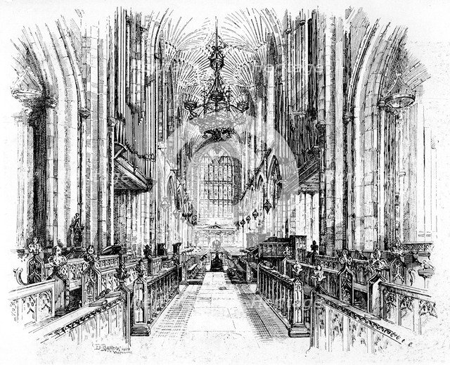 Bath Abbey, Bath, Somerset, 1902-1903.Artist: Edward J Burrows
