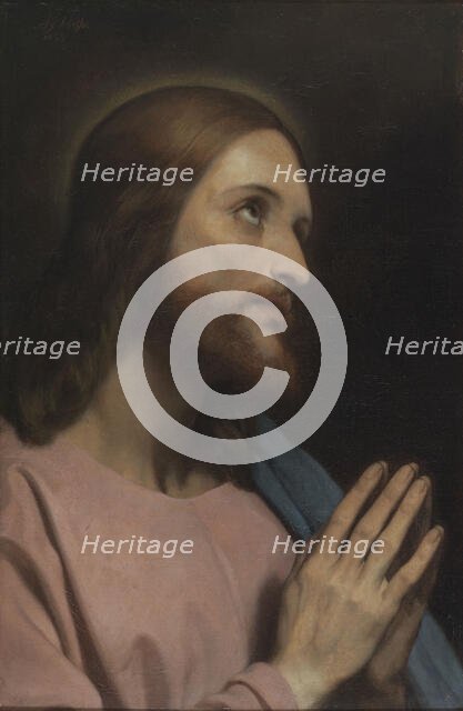 Tête de Christ, 1849. Creator: Ary Scheffer.