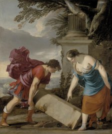 Theseus Finding the Sword and the Shoes of his Father, c1636. Creator: La Hyre, Laurent, de (1606-1656).