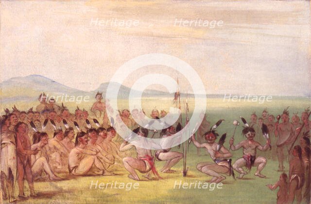 Eagle Dance, Choctaw, 1835-1837. Creator: George Catlin.