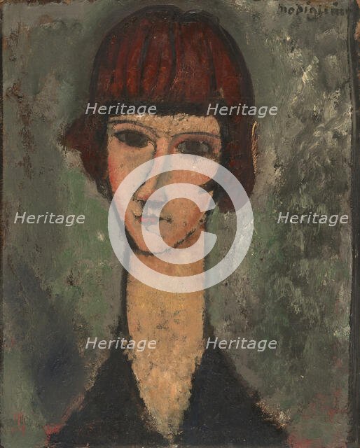 Portrait of a Woman, c. 1917/19. Creator: Amadeo Modigliani.