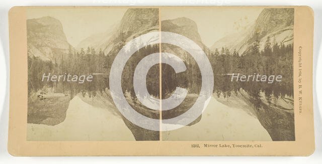 Mirror Lake, Yosemite, California, 1894. Creator: BW Kilburn.