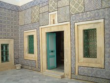 Tiled courtyard, Dar Essid Museum, Sousse, Tunisia, 2009.  Creator: Amanda Waite.