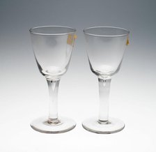 Two Wine Glasses, England, 19th century. Creator: Unknown.
