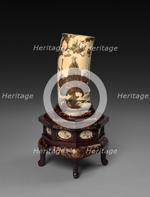 Ivory Tusk Vase, c1800s. Creator: Unknown.