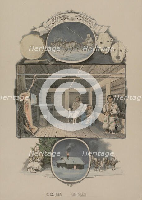 Khant winter quarters, 1862-1887. Creator: Mikhail Znamensky.