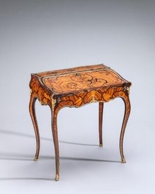 Lean-to Writing Desk (table à abbattant), c. 1750. Creator: Pierre II Migeon.