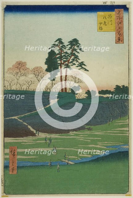 Goten Hill at Shinagawa (Shinagawa Gotenyama), from the series "One Hundred Famous..., 1856. Creator: Ando Hiroshige.
